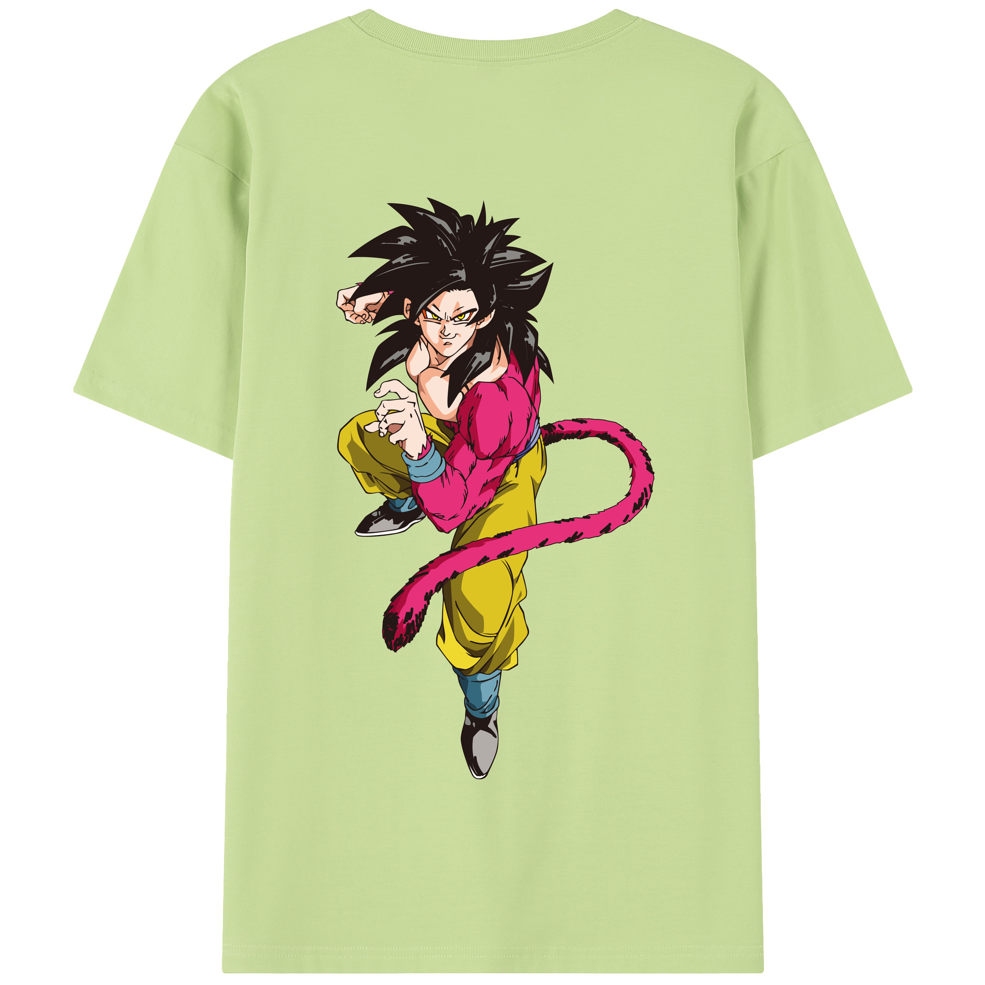 （画像用） ドラゴンボール 孫悟空（そん ごくう）Son Goku カカロット DRAGON BALL Kakarotto 綿100％半袖Tシャツ（背面プリント）